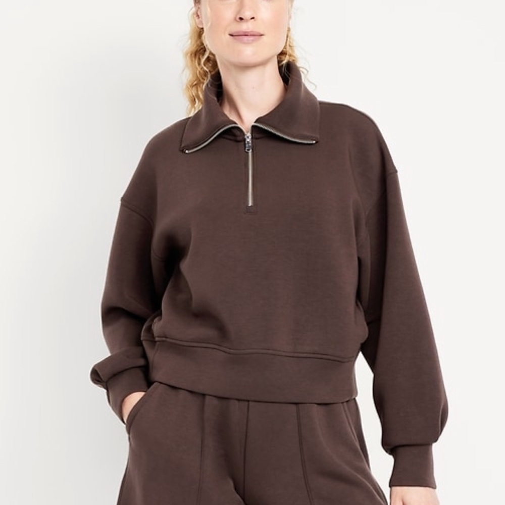 NWOT Brown Bounce Fleece Half-Zip
